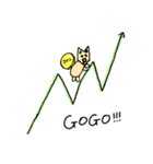 クリプト犬〜仮想通貨ライフ〜（個別スタンプ：4）