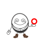 ぐるぐる タマゴくん（個別スタンプ：4）
