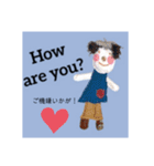ハンドメイド人形（英語版）（個別スタンプ：4）