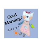 ハンドメイド人形（英語版）（個別スタンプ：6）
