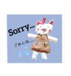 ハンドメイド人形（英語版）（個別スタンプ：12）