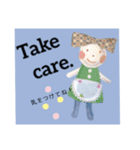 ハンドメイド人形（英語版）（個別スタンプ：13）