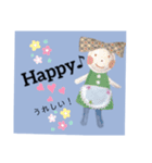 ハンドメイド人形（英語版）（個別スタンプ：25）