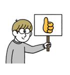同じような顔の人達3（個別スタンプ：1）