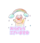 ふわふわうさぎの挨拶スタンプ（個別スタンプ：23）