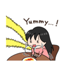 食べるの大好きはつみスタンプ英語版（個別スタンプ：19）