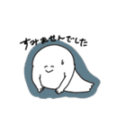 髪の毛の生えてるおばけ（個別スタンプ：3）