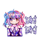5泊星の擬人化された女の子（個別スタンプ：1）