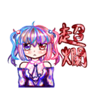 5泊星の擬人化された女の子（個別スタンプ：3）