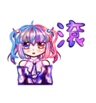 5泊星の擬人化された女の子（個別スタンプ：9）