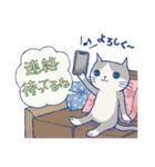 ＊ハチワレねこちゃんの日常とあいさつ＊（個別スタンプ：27）