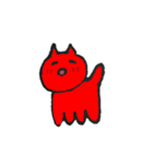 あかいねこちゃん（個別スタンプ：6）