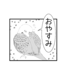 漫画風鳥スタンプ（個別スタンプ：12）