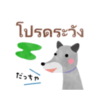 タイ語◆ゆる犬◆（個別スタンプ：16）