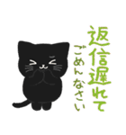 大人かわいい毎日使いたくなる黒猫7（個別スタンプ：17）