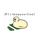 あたしはピザドウっぽいけど明白なアヒル（個別スタンプ：10）