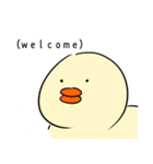 あたしはピザドウっぽいけど明白なアヒル（個別スタンプ：14）
