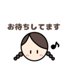 日常使いやすい♪ほのぼのシンプルな女の子（個別スタンプ：16）