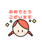 日常使いやすい♪ほのぼのシンプルな女の子（個別スタンプ：21）