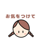 日常使いやすい♪ほのぼのシンプルな女の子（個別スタンプ：26）