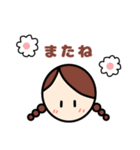 日常使いやすい♪ほのぼのシンプルな女の子（個別スタンプ：32）