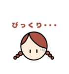 日常使いやすい♪ほのぼのシンプルな女の子（個別スタンプ：34）