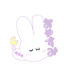白ウサギちゃん(    ∩ •.•  ∩)（個別スタンプ：6）