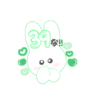 白ウサギちゃん(    ∩ •.•  ∩)（個別スタンプ：8）