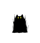 ふしぎなくろねこちゃん(文字なし)（個別スタンプ：2）