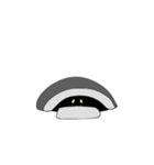 ふしぎなくろねこちゃん(文字なし)（個別スタンプ：4）
