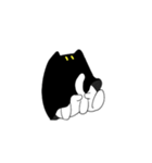 ふしぎなくろねこちゃん(文字なし)（個別スタンプ：8）