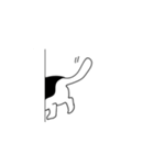ふしぎなくろねこちゃん(文字なし)（個別スタンプ：10）