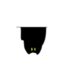 ふしぎなくろねこちゃん(文字なし)（個別スタンプ：11）
