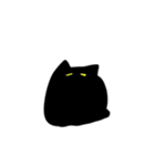 ふしぎなくろねこちゃん(文字なし)（個別スタンプ：17）