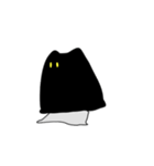 ふしぎなくろねこちゃん(文字なし)（個別スタンプ：23）