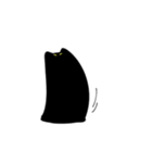 ふしぎなくろねこちゃん(文字なし)（個別スタンプ：28）