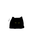 ふしぎなくろねこちゃん(文字なし)（個別スタンプ：35）