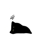 ふしぎなくろねこちゃん(文字なし)（個別スタンプ：36）