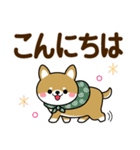 毎日使える豆柴♡敬語柴犬【デカ文字】（個別スタンプ：3）