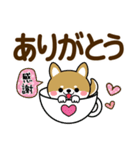 毎日使える豆柴♡敬語柴犬【デカ文字】（個別スタンプ：14）