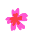 ♡Flower ＆ Heart♡（個別スタンプ：1）