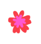 ♡Flower ＆ Heart♡（個別スタンプ：4）