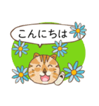 あいさつ猫さんスタンプ（個別スタンプ：14）