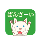 あいさつ猫さんスタンプ（個別スタンプ：35）