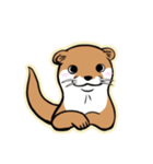 かわうそとたぬき（個別スタンプ：1）