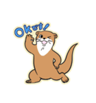 かわうそとたぬき（個別スタンプ：6）