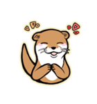 かわうそとたぬき（個別スタンプ：14）