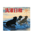 ラブラドール·レトリバー兄弟遊戯·ラブ翼（個別スタンプ：35）