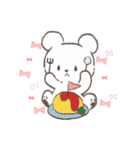 ふわふわしろくまスタンプ（個別スタンプ：8）