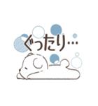 ふわふわしろくまスタンプ（個別スタンプ：12）